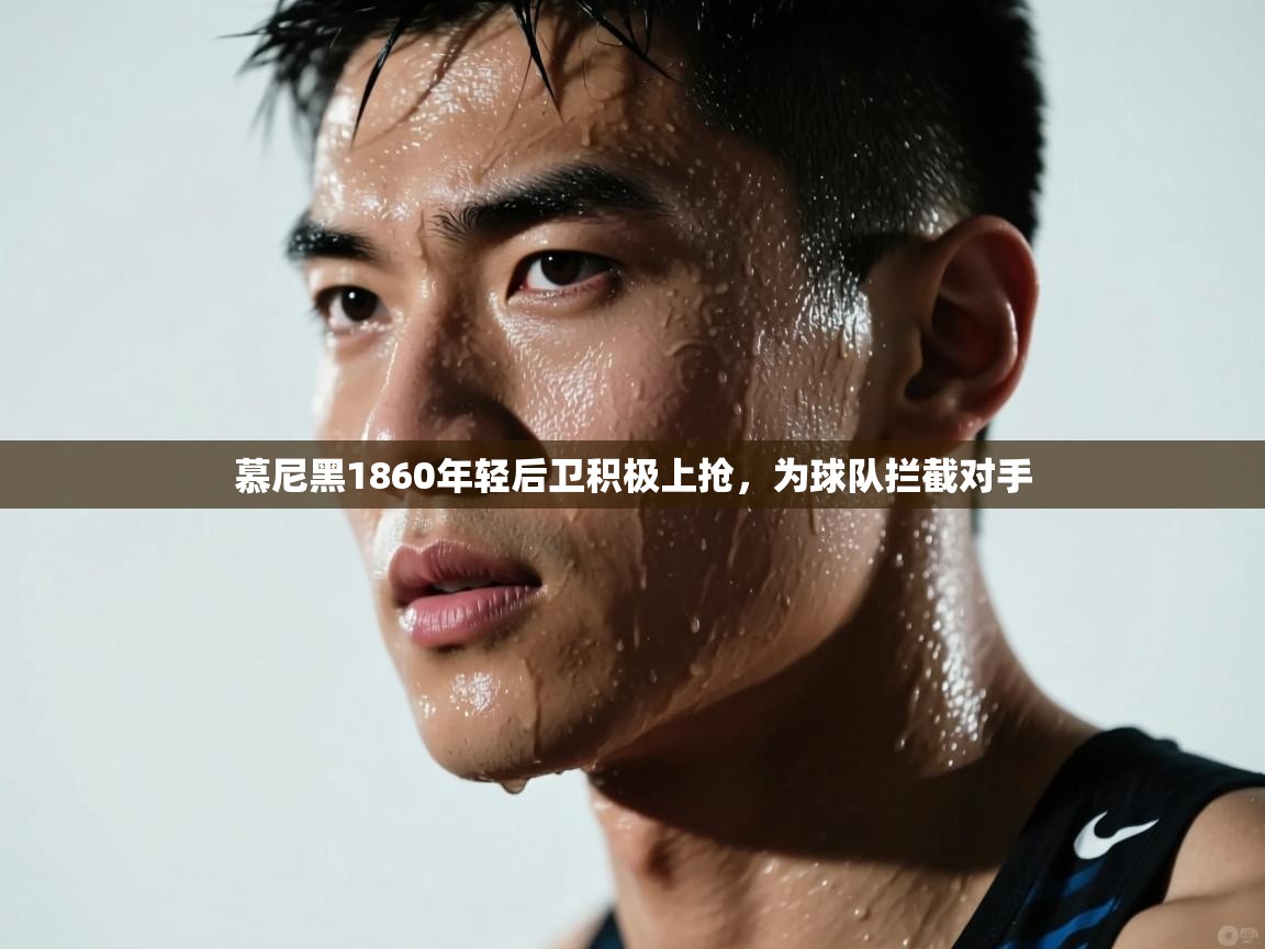 慕尼黑1860年轻后卫积极上抢,为球队拦截对手 第2张